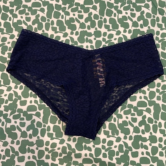 PINK Victoria's Secret Other - Victoria Secret Pink Blue Lace Panties